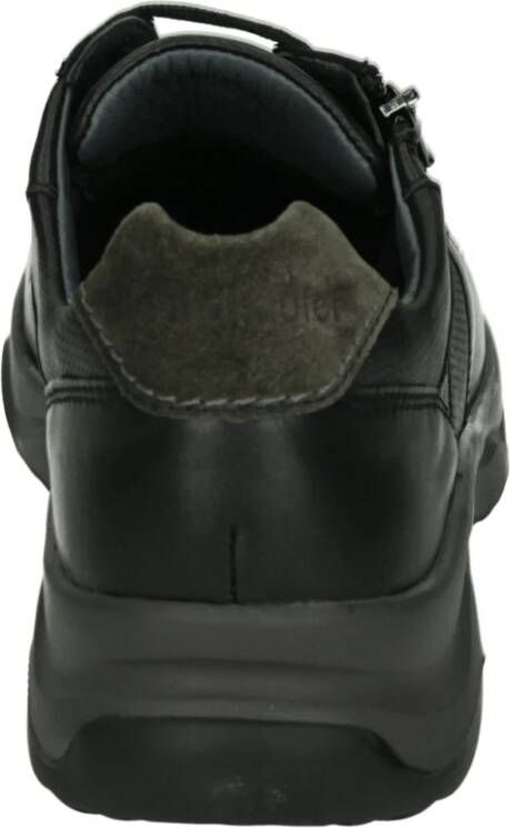 Waldläufer Casual Leren Herenschoenen Zwart