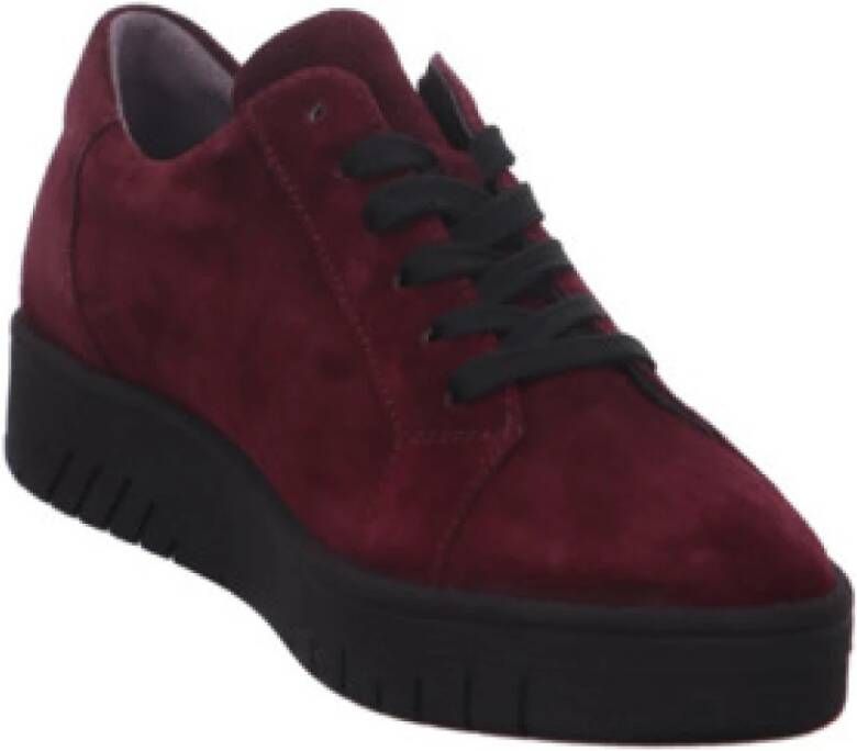 Waldläufer Casual veterschoenen in rood