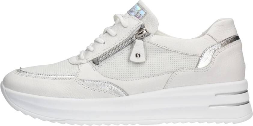 Waldläufer Comfortabele Arianna Sneaker met Rits en Veters White Heren