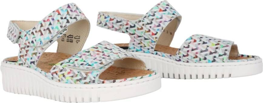 Waldläufer Comfortabele brede pasvorm sandaal multicolor Dames