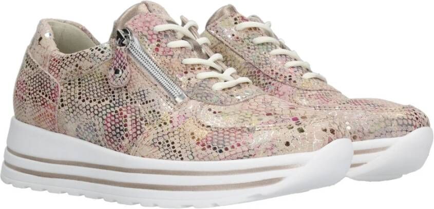 Waldläufer Gedrukte Lana Sneaker met Metallic Details Multicolor Dames