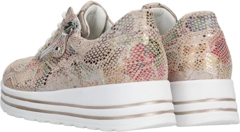 Waldläufer Gedrukte Lana Sneaker met Metallic Details Multicolor Dames