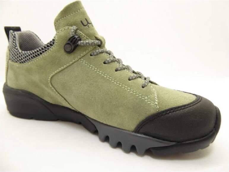 Waldläufer Groene outdoor veterschoenen voor dames