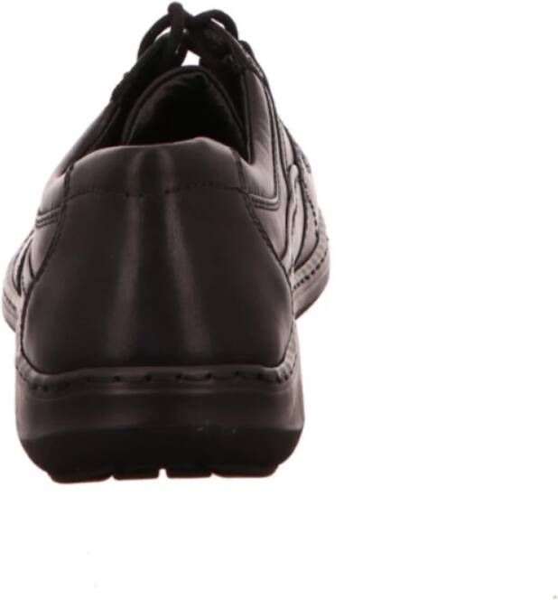 Waldläufer Herwig Zwarte Veterschoenen Black Heren