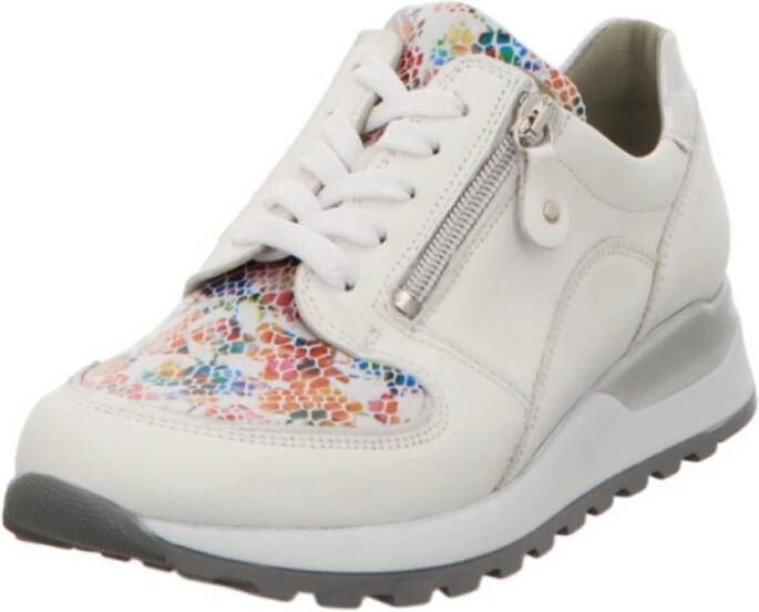 Waldläufer Leren veterschoenen voor dames Gray Dames