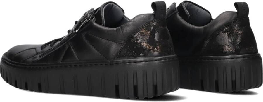 Waldläufer Luipaard Rits Sneakers voor Dames Black Dames