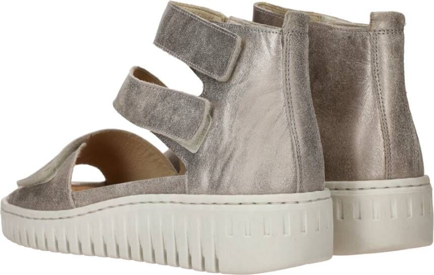 Waldläufer Metallic Silver Comfort Sandal Gray Dames