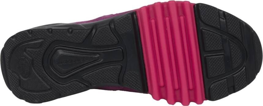 Waldläufer Paarse sneaker met brede pasvorm en uitneembaar voetbed Purple Dames