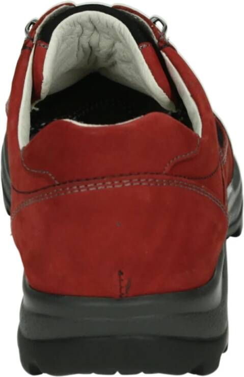 Waldläufer Sportieve Lage Schoenen Rood Nubuck