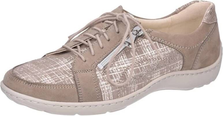 Waldläufer Veterschoenen Denver 2xStrip Corda Beige Dames