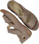 Waldläufer Beige Blokpatroon Sandaal voor Dames Beige Dames - Thumbnail 10