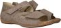 Waldläufer Beige Blokpatroon Sandaal voor Dames Beige Dames - Thumbnail 11