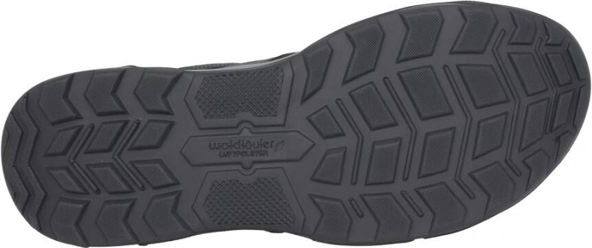 Waldläufer Wijde pasvorm heren sneaker Blauw