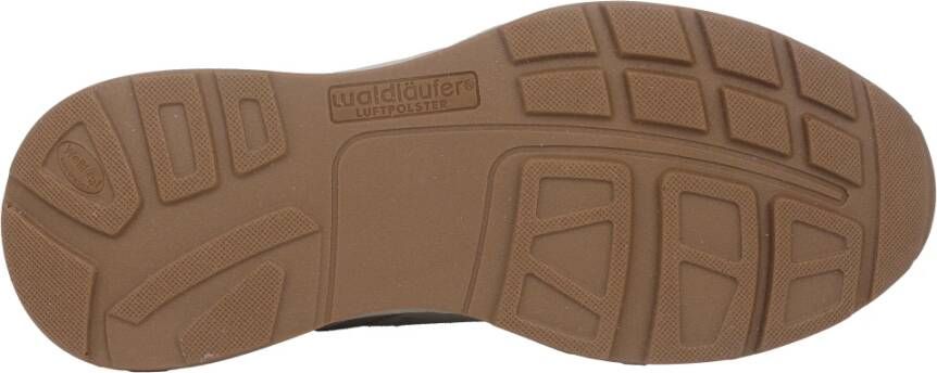 Waldläufer Wijde pasvorm heren sneaker Grijs