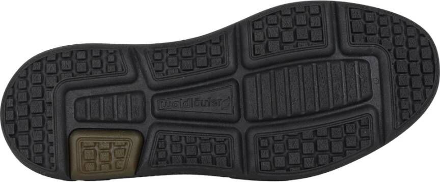 Waldläufer Wijde pasvorm heren sneaker Zwart