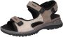 Waldläufer Wijde pasvorm nubuck leren sandaal grijs Gray Dames - Thumbnail 4