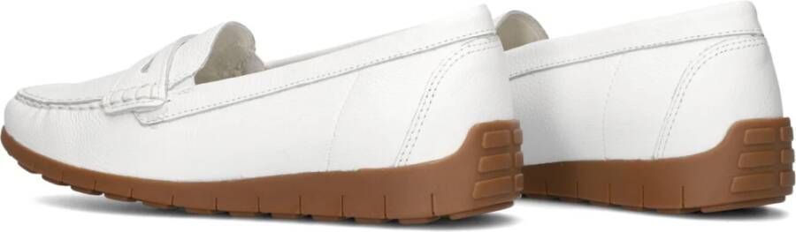 Waldläufer Witte Leren Mocassins Elegante Stijl White Dames