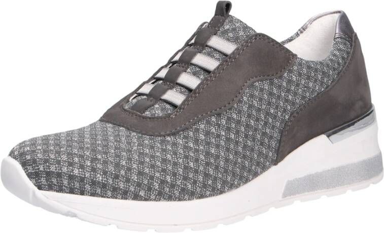 Waldläufer Zilveren Sneakers 939H51 Gray Dames