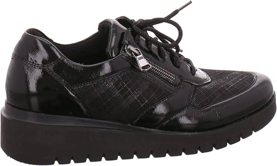 Waldläufer Zwarte 711H01 Sneakers Black Heren