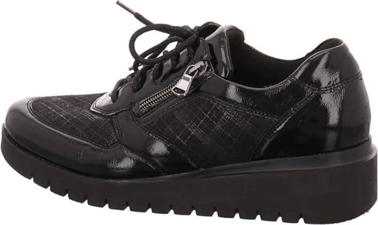 Waldläufer Zwarte 711H01 Sneakers Black Heren