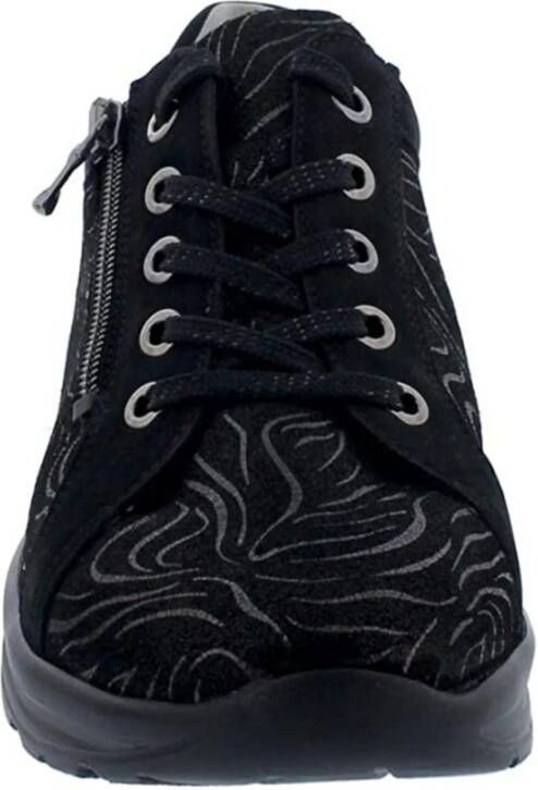 Waldläufer Zwarte Bosstijl Schoenen Black Dames