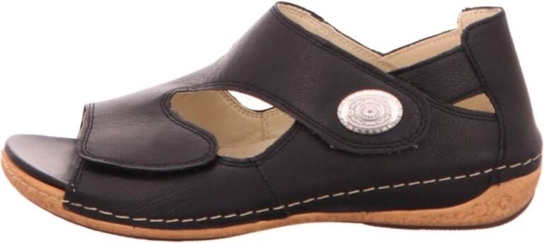 Waldläufer Zwarte Casual Schoenen 342021 Black Dames
