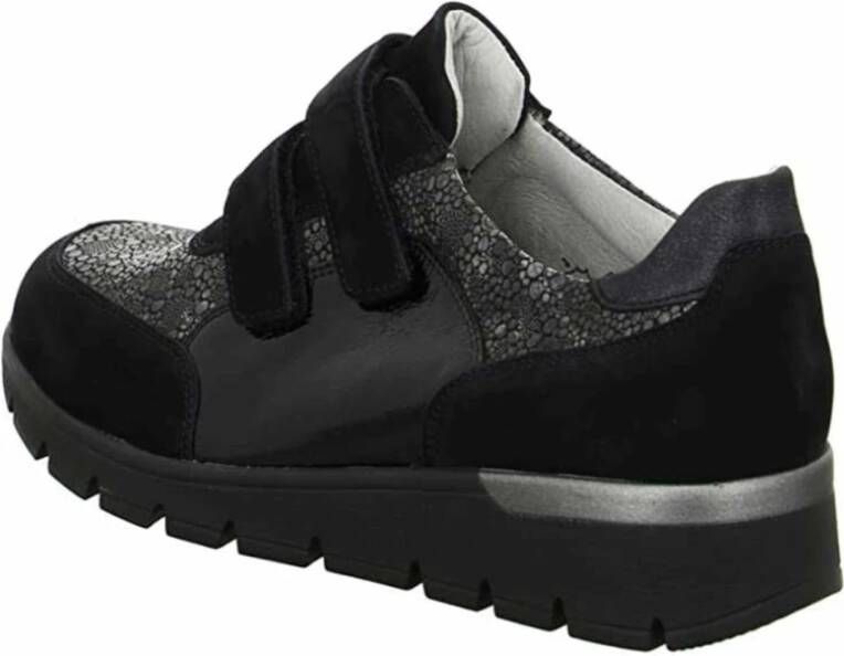 Waldläufer Zwarte Casual Schoenen Black Dames