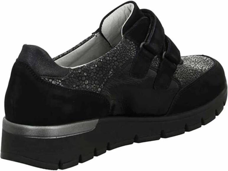 Waldläufer Zwarte Casual Schoenen Black Dames