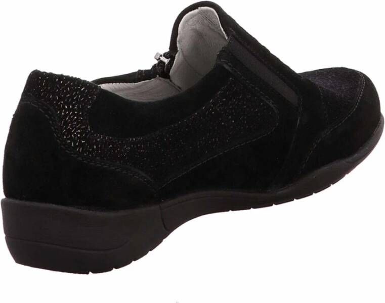 Waldläufer Zwarte Casual Schoenen Black Dames