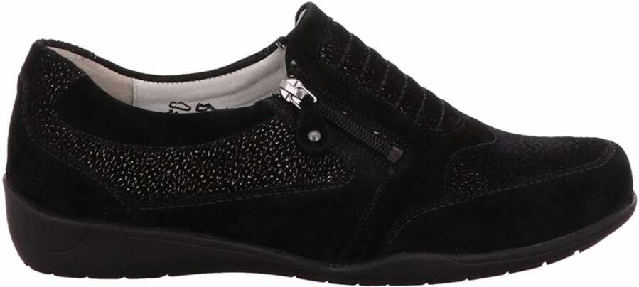 Waldläufer Zwarte Casual Schoenen Black Dames