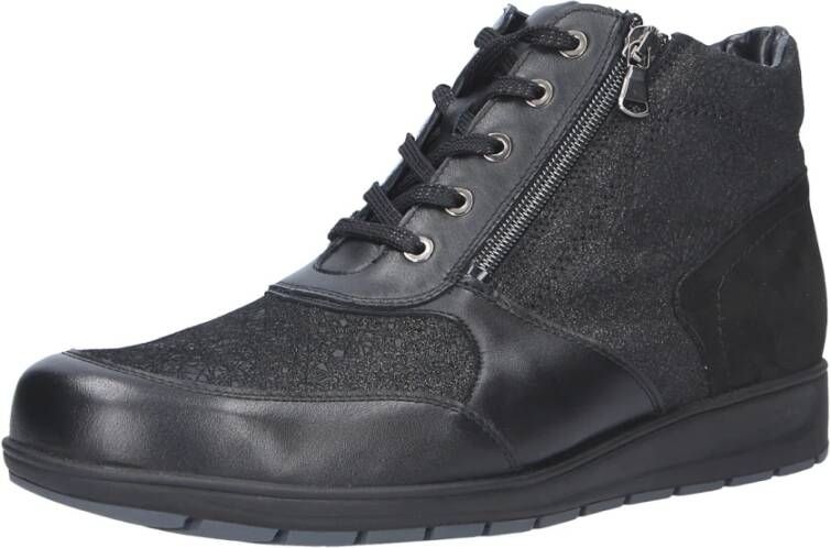 Waldläufer Zwarte Enkellaars Black Dames