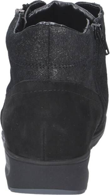 Waldläufer Zwarte Enkellaars Black Dames