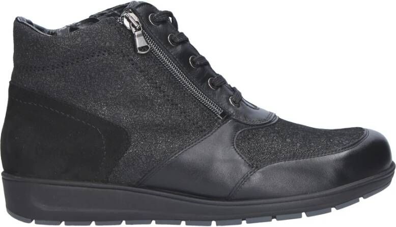 Waldläufer Zwarte Enkellaars Black Dames