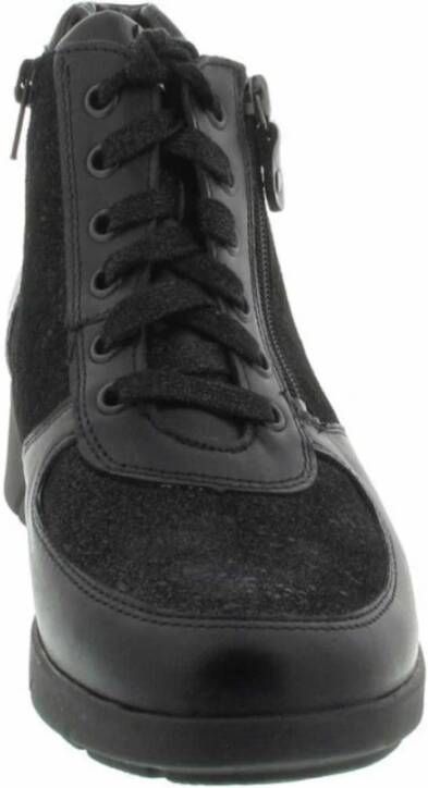 Waldläufer Zwarte Enkellaars Black Dames