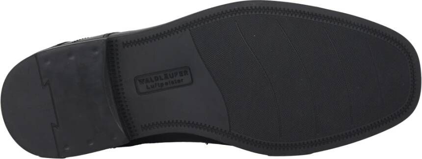 Waldläufer Zwarte Heren Veterschoen Brede Pasvorm