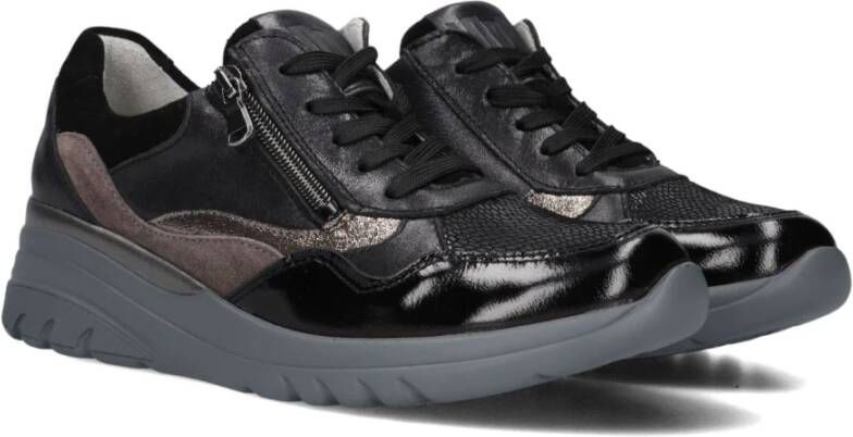 WALDLAUFER Waldläufer Lage Sneakers Dames H Carla Maat: 43 Materiaal: Leer Kleur: Zwart - Foto 3