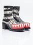 Walter Van Beirendonck Grafische Paneel Viper Leren Laarzen Multicolor Dames - Thumbnail 4