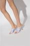 Wandler Paarse Hakken Geweven Leren Slides Purple Dames - Thumbnail 6