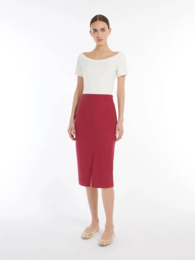 Weekend Max Mara Geribbelde katoenen top met boothals