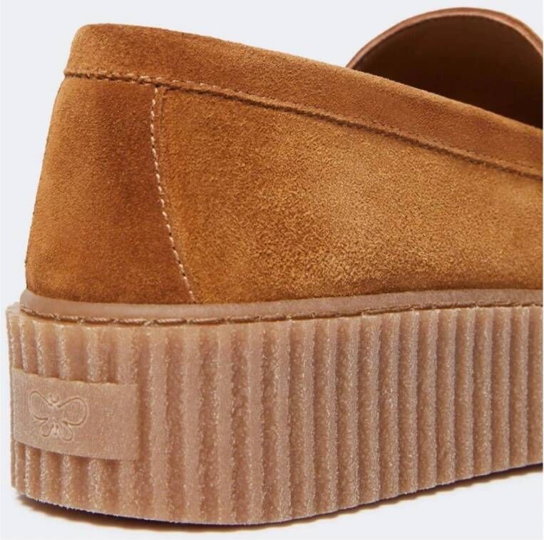 Weekend Max Mara Stijlvolle suède loafers met plateauzool