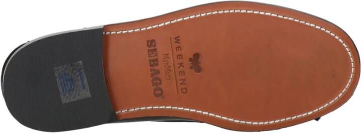 Weekend Max Mara Zwarte leren loafers met kwastjes