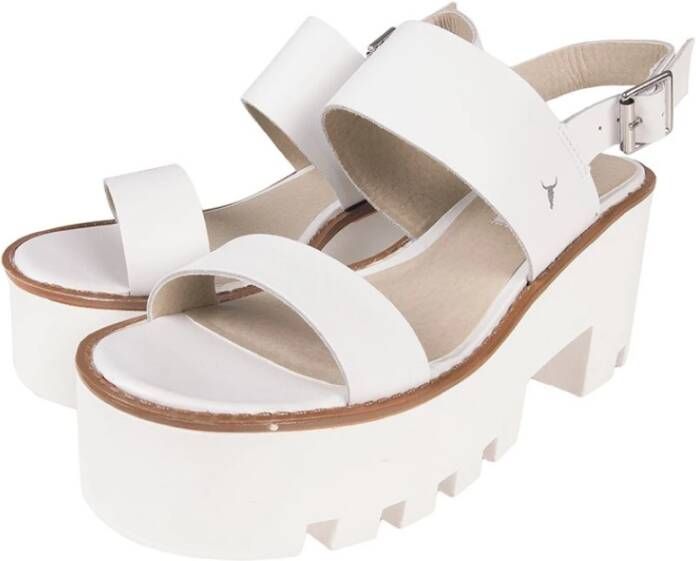 Windsor Smith Flat Sandals White Dames