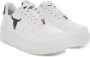 Windsor Smith Leren Sneakers voor Dames Wit en Zwart White Dames - Thumbnail 5