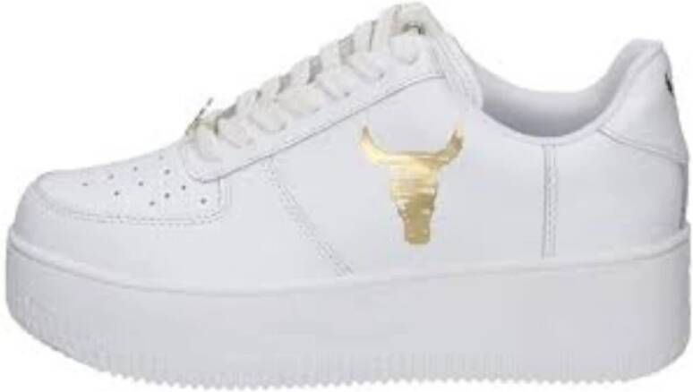 Windsor Smith Witte Leren Damessneakers Wit Dames