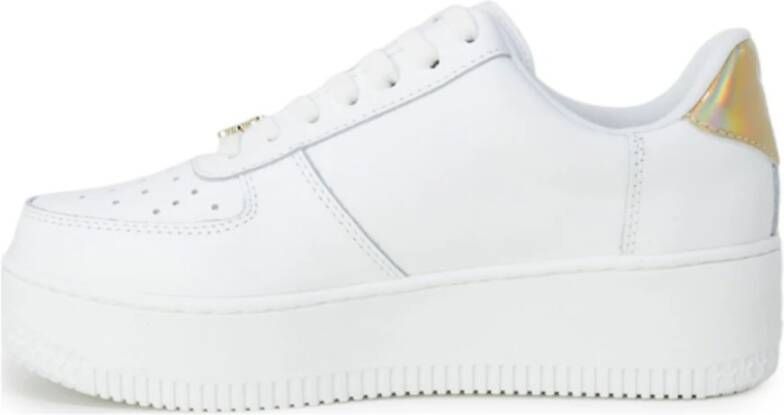 Windsor Smith Dames Bianca Leren Sneakers Wit Dames