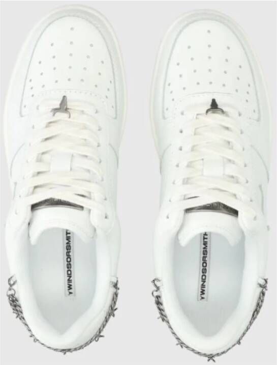 Windsor Smith Lage veterschoenen met ketting Wit Dames