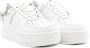 Windsor Smith Witte leren sneakers met zilveren accessoire White Dames - Thumbnail 2
