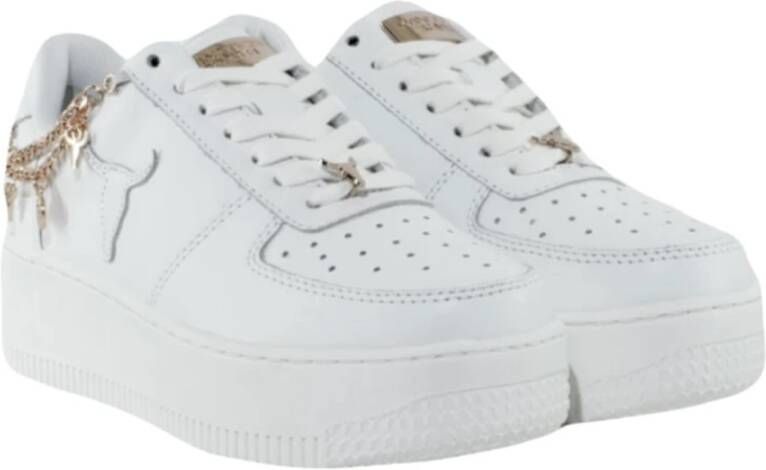 Windsor Smith Witte Brave Gouden Ketting Sneakers White Dames