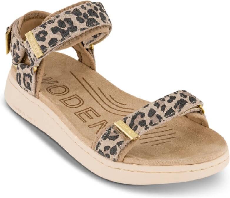 Woden Comfortabele Textielband Sandalen