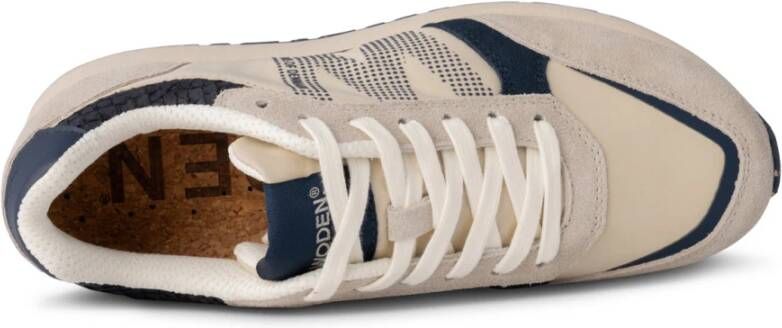 Woden Eco-Vriendelijke Sportsneaker Ronja Runner Beige Dames
